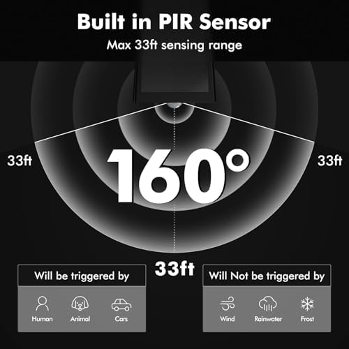 AloftSun Solar Motion Sensor Outdoor Lights,Solar Lights Outdoor Waterproof - Image 4