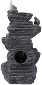 Resin Stone Imitation Waterfall with LED Lights Tabletop Water Fountain Desktop Waterfall Fountain Relax Decor for Home Office - Image 2