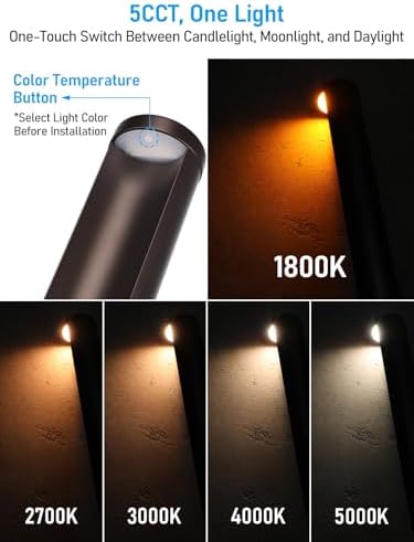 LEONLITE 6-Pack 5CCT Low Voltage Landscape Path Lights, 12-24V AC/DC - Image 4