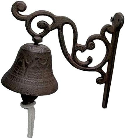 Cast Iron Door Dinner Bells Hanging Garden Bell Lawn, 2, as described - Image 4