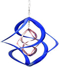 Red Carpet Studios The Original Cosmix Deluxe Helix Wind Spinner, Medium 14-Inch, Double Blue & Copper by RedCarpetStudios