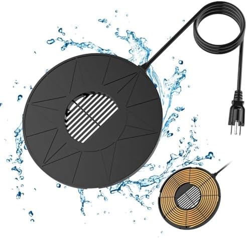 Bird Bath Heater, 70W Bird Bath Heater for Outdoor in Winter, Birdbath Water Heater Thermostatically Controlled Heated Bird Bath for Outdoor Yard Bird Bath Deicer, for Bird Chicken Livestock. by Unknown
