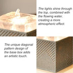 Tabletop Water Fountain - Desktop Waterfall Fountains Indoor - Image 3