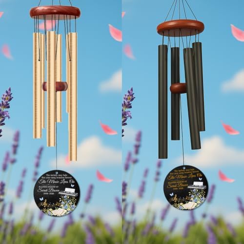 Personalized Organ Memorial Wind Chime, Custom Name & Year - Image 3
