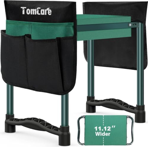 TomCare Garden Kneeler and Seat, 11.12" Kneeling Pad Sturdy Garden Bench by TomCare