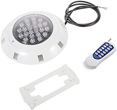 24W 12V LED Pool Light 2400LM RGB Color-Changing Waterproof IP68 Underwater LED Lights 90° Swimming Pool Fountain Pond Colorful Lamp with Remote Controller - Image 6