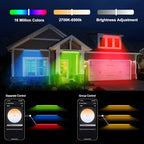Linkable RGBCW Wall Washer Lights , 90W Smart LED Stage Wash Light Bar - Image 3