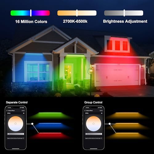 Linkable RGBCW Wall Washer Lights , 90W Smart LED Stage Wash Light Bar - Image 3