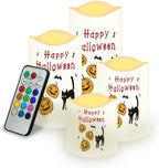 Pumpkin Color Changing Flameless LED Candles Set of 4 by Uorisanigo