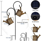 MEREAR Solar Watering Can Lights Outdoor with 8 Multi-Color Changing Modes, IP65 Waterproof Landscape Light Garden Decor, One Pole Two Lights Outside Decorations for Lawn, Backyard, Patio, Chrismas - Image 5