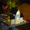 Solar Bird Feeders for Outdoors Hanging,Metal Cardinal Bird House Feeder with Solar Powered Lantern Light,Wild Cardinal Birdfeeder Waterproof Decor for Garden Yard Outside,Gift for Grandma Mom by Unknown