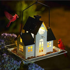 Solar Bird Feeders for Outdoors Hanging,Metal Cardinal Bird House Feeder with Solar Powered Lantern Light,Wild Cardinal Birdfeeder Waterproof Decor for Garden Yard Outside,Gift for Grandma Mom by Unknown