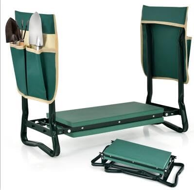 LDAILY Garden Kneeler and Seat, Heavy-Duty Foldable Garden Stool by LDAILY