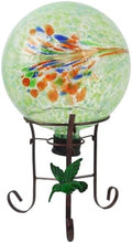 10" Diameter Garden Gazing Balls with Metal Stand (Light Green) by YELENEW