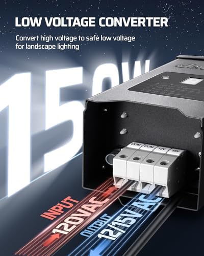 DEWENWILS 150W Low Voltage Landscape Lighting Transformer - Image 2