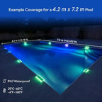 SHONELIGHTING Solar Pool Lights, Inground Pool LEDs, RGB-W, 2Pk - Image 3