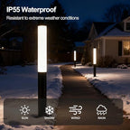 SkyGlow 71" Lamp Post Light, 12V Low Voltage Aluminum LED IP55 Waterproof Outdoor Landscape Bollard Lights Modern Curb Appeal for Garden Lawn Pathway Path Patio Courtyard Driveway Decoration - Image 2