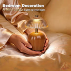 MJ PREMIER Rechargeable Table Lamp, Small Cordless Lamp with Timer, Brown*2 - Image 5
