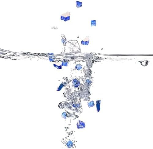 Mr. Fireglass 10 lb High Luster Fire Glass, 1/2 Inch Reflective Cobalt Blue - Image 4