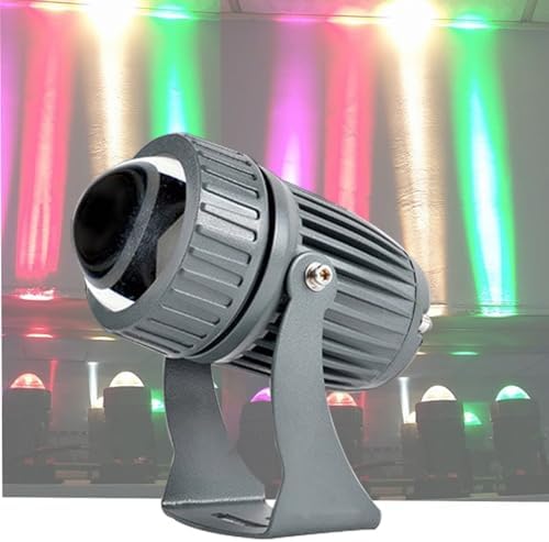 10W LED Narrow Beam Spotlight - Rotation Spot Lights, AC85-265V Long Range LED Flood Lights, IP65 Waterproof Wall Washer Light, Architectural Landscape Lighting(White) by Unknown