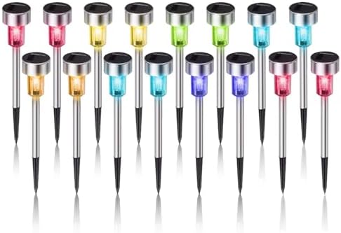 Solar Lights Outdoor Waterproof, Solar Garden Lights, Multicolor, 16Pack by DreamMasterMakeLifeMoreConvenient