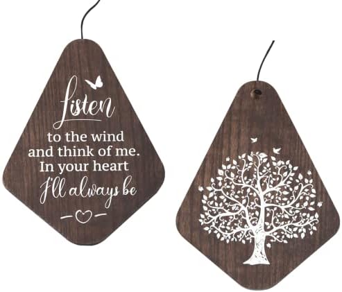 The Wind Chime CO Memorial 55” Deep Tone Large Wind Chime, Sympathy Wind Chimes Gift for The Loss of A Loved one, Memorial Wind Chimes for Outside Decoration, Soothing Melodic Tones with Mute Option. - Image 2
