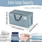 VENO 10 Pack Extra Large Heavy Duty Moving Bags with Wide Opening & Reinforced Handles, Reusable Storage Tote Bags with Strong Zippers for Clothes, College Dorm Essentials & Moving Supplies - Image 4