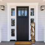 FemiaD 3Pcs Yay You're Here Door Sign Welcome Sign for Front Porch Standing 8x48inch Large Farmhouse Outdoor Wood Vertical Tall Funny Large Welcome Signs for Home - Image 2