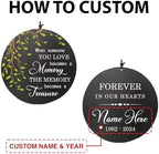 Sympathy Wind Chime, Personalized Name Memorial Gifts, Green Leafs Wind Chimes for Loss of Loved Ones, Sympathy Gifts Wind Chimes for Condolences/Funeral - Image 6