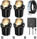 MEIHUA Low Voltage Landscape Lighting LED Well Lights, 12W In-Ground Lights by MEIHUA