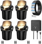 MEIHUA Low Voltage Landscape Lighting LED Well Lights, 12W In-Ground Lights by MEIHUA