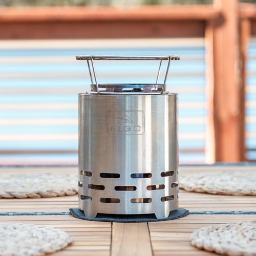 Sylvesta XL Tabletop Fire Pit – Smokeless Firepit 9" with Premium Carry Bag, Fire Pit Mat, Stainless Steel Lid, Removable Ash Tray, Fire Poker – Portable Fire Pit for Camping, Outdoor, Home & Patio - Image 6