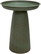 Sunnydaze Gleeful Garden 23" Tall Metal Modern Bird Bath for Outside by SunnydazeDecor
