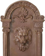 Aged Claystone Lion Head Wall Fountain – Classic Tuscan Outdoor Decor, Antique Brown Finish - Image 4
