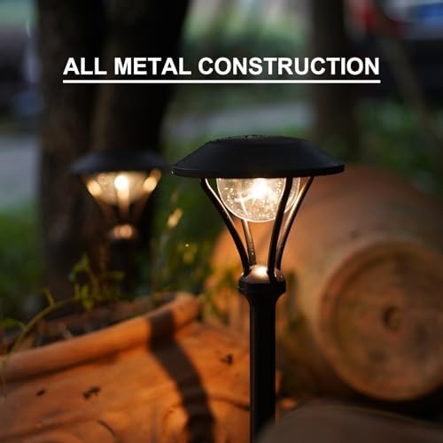 GOODSMANN Low Voltage Path Lights Landscape Lighting 1 Watt LED 60 Lumens Flood Lights with Metal Stake for Garden Yard Patio Area Outdoor Lighting (4 Pack) 9920-2104-04 - Image 3