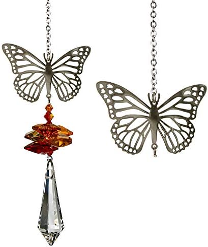 Woodstock Chimes Woodstock Rainbow Makers Collection, Crystal Fantasy, 4.5'' Butterfly Crystal Fantasies Crystal Suncatchers for Outdoor, Patio, Home or Garden Décor (CFBU) - Image 3