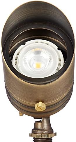 VOLT Fat Boy 12V Brass Outdoor Spotlight (Bronze) for Landscape Lighting - Image 2