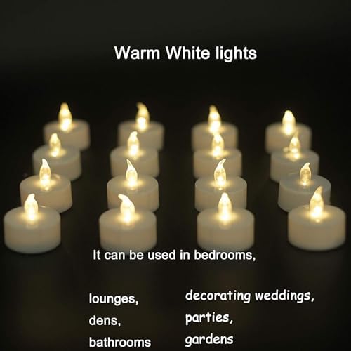 Nancia Tea Lights Battery Opearated LED Flameless Candles 200Pack WarmWhite - Image 3