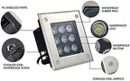 3-36W Landscape Lights - Outdoor Buried Light, 12/24V Square Recessed Spotlight, IP67 Waterproof Walk-in LED Lighting,Outdoor Landscape Garden Ground(Yellows,12W(12V)) - Image 6