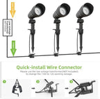 hykolity Low Voltage LED Landscape Spotlights, Aluminum Spot Lights Outdoor - Image 7