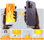 Hompavo 【Upgraded】 Flame Lights with Remote, Timer, 4-Mode Rechargeable - Image 5