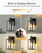 VIANIS Bronze Motion Sensor Outdoor Garage Lighting Fixtures Wall Mount - Image 4
