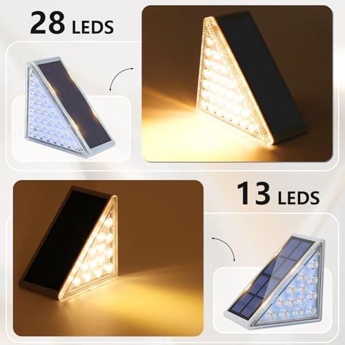 VOLISUN Solar Step Lights for Outside 12 Pack, Solar Stair Lights Outdoor - Image 5