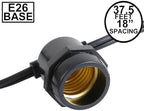 Novelty Lights 37.5 Feet Heavy Duty Light String, 25 E26 Sockets, No Bulbs - Image 2