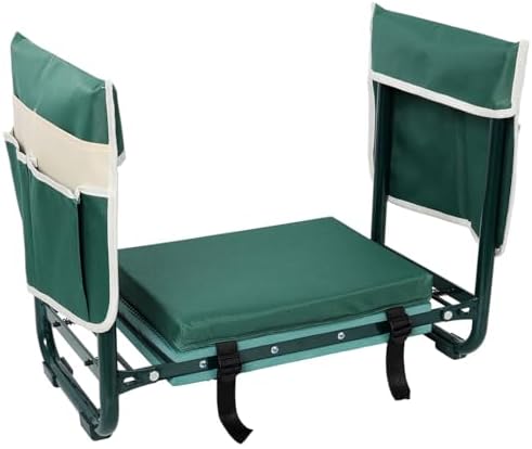 Garden Stool and Kneeler,Heavy Duty Foldable Gardening Bench Kneeler & Stool with 2 Tool Pouch and EVA Foam Pad,Gardening Gifts for Women Mom Men Seniors - Image 5