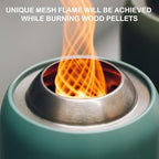 Portable Smokeless Fire Pit, 9.5” Stainless Steel Camp Stove, Blue FP055 - Image 3