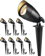 LITFIT 8Pack Low Voltage Landscape Spotlight,12v Outdoor Uplight Waterproof by LITFIT