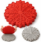 Concrete Stepping Stone Molds, 15 Inch Round Garden Paver Mold，Snowflake by Unknown