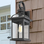 Darkaway Outdoor Lights Fixtures Wall Mount, Large 22inch Outdoor Wall Sconce Lights with Seeded Glass Waterproof Outside Exterior Lights Fixture for House Front Porch Patio （Large, Black） - Image 6