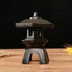 SWLOM Garden Decor Cast Iron Pagoda Statues, Metal Zen Retro Chinese Pagoda Statue Oriental Themed Yard Decor, for Indoor Outdoor - Image 6